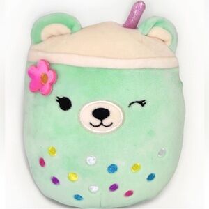 Squishmallows Easter 2025 Squad - Mae the Boba Tea Bear (Winking Version) 5” NEW